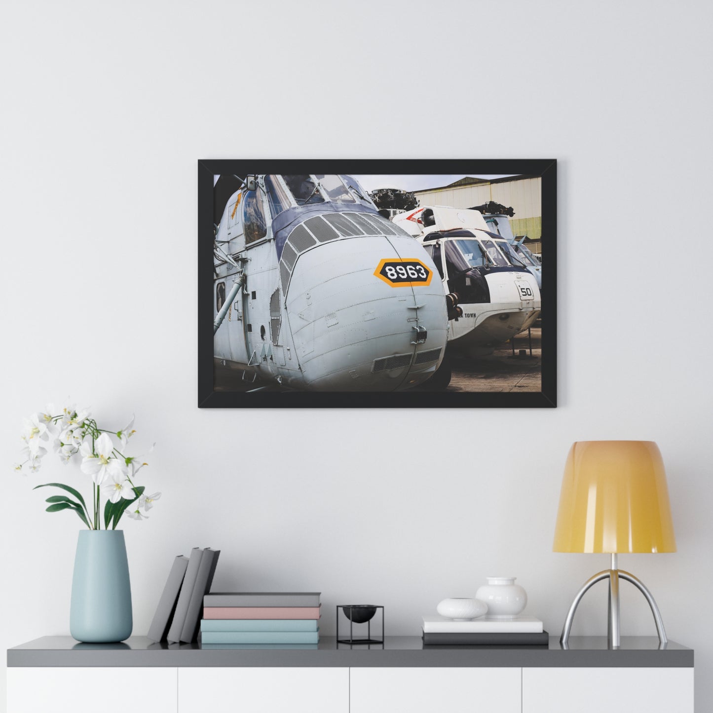Pearl Harbor Museum: Helicopter Heritage - Framed Print