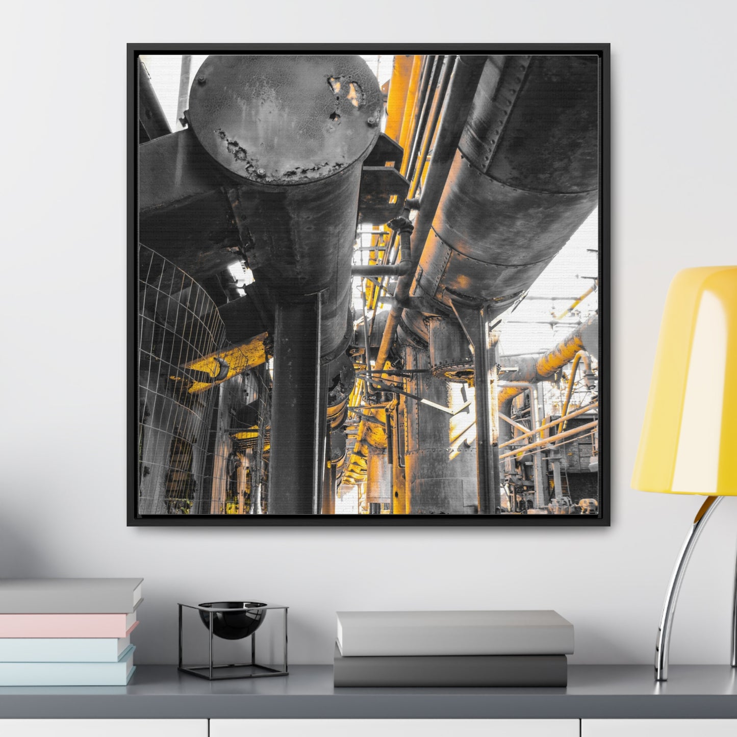 Abandoned Iron Factory: A Captivating Canvas Print