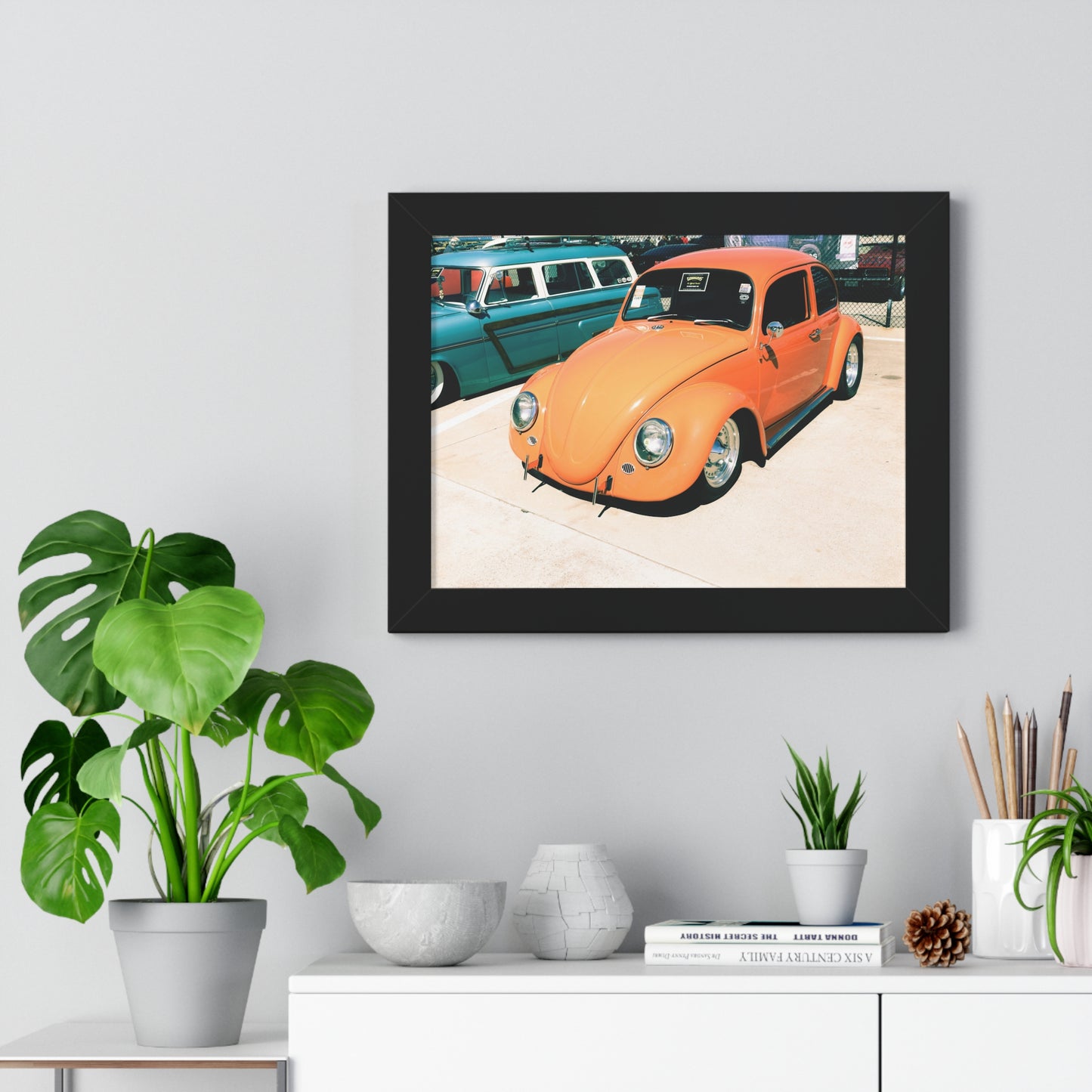 Charming Classic: VW Bug - Framed Photography Print