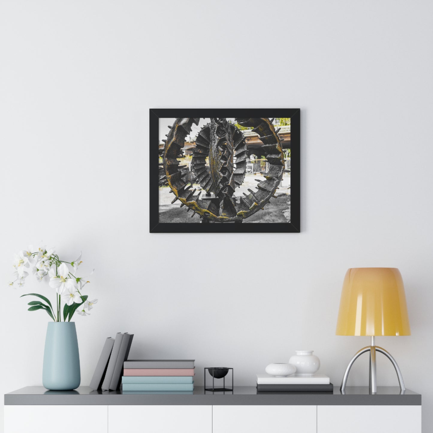 Sloss Furnaces: Industrial Sculpture - Framed Print