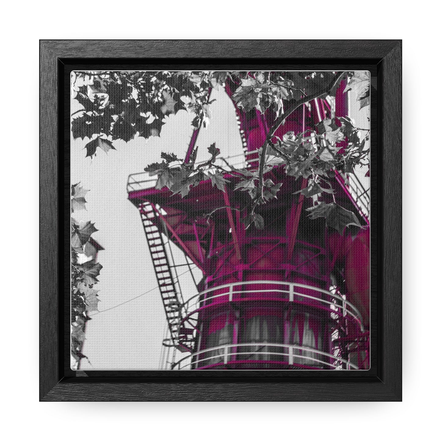 Sloss Furnaces: A Glimpse into History - Framed Canvas Print