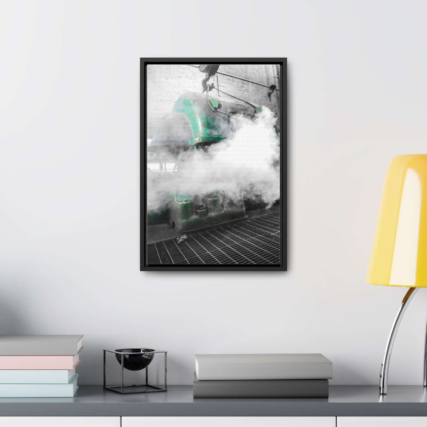 Sloss Furnaces: Steam and Shadows - Framed Photography Print
