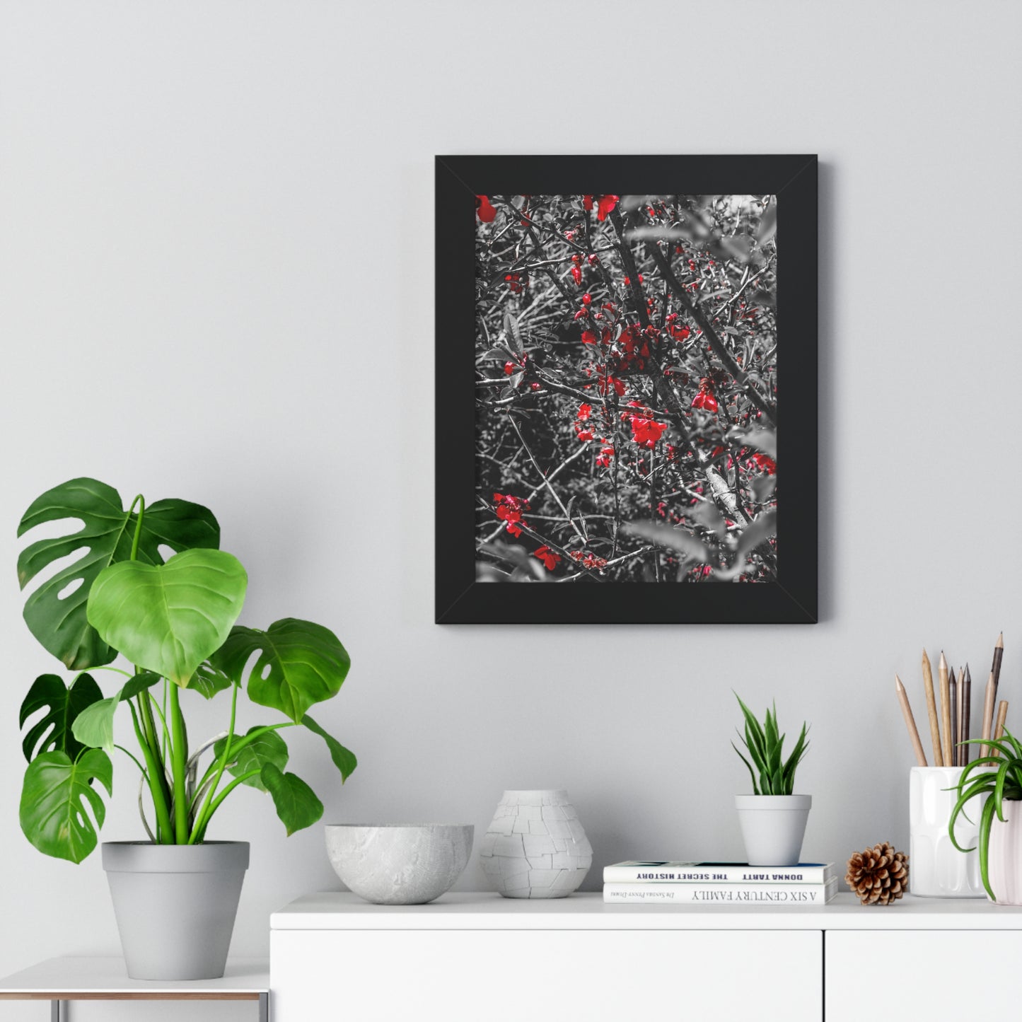 Vertical Poster - Cheekwood Gardens Red Floral Photography Print