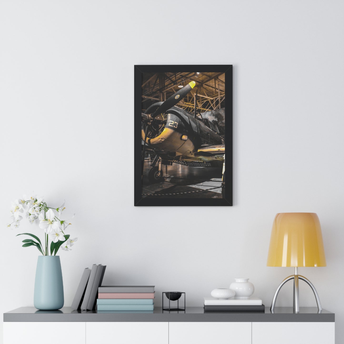 Pearl Harbor Museum: Historic Airplane - Framed Print