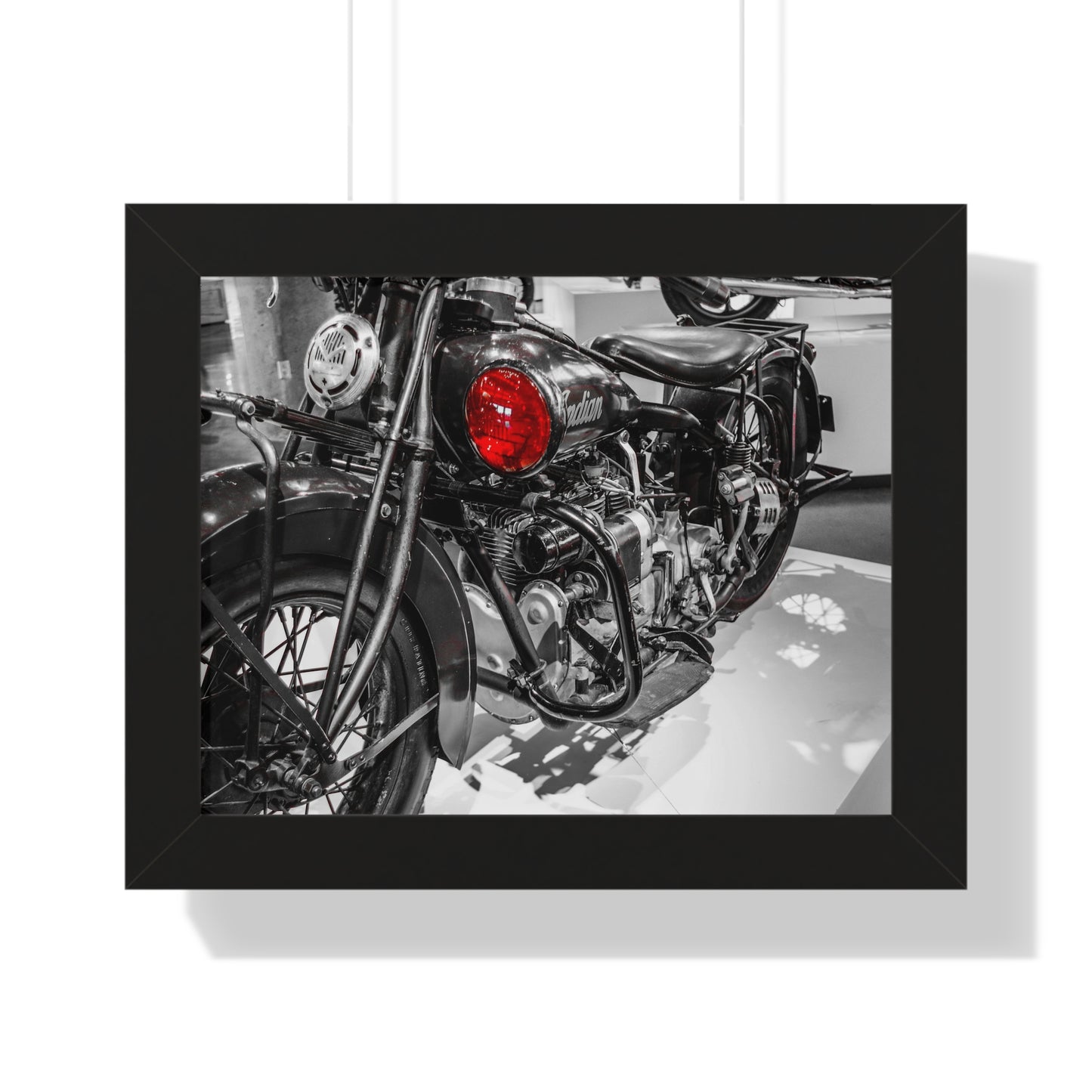 Indian Motorcycle at the Barber Vintage Motorsports Museum - Framed Print