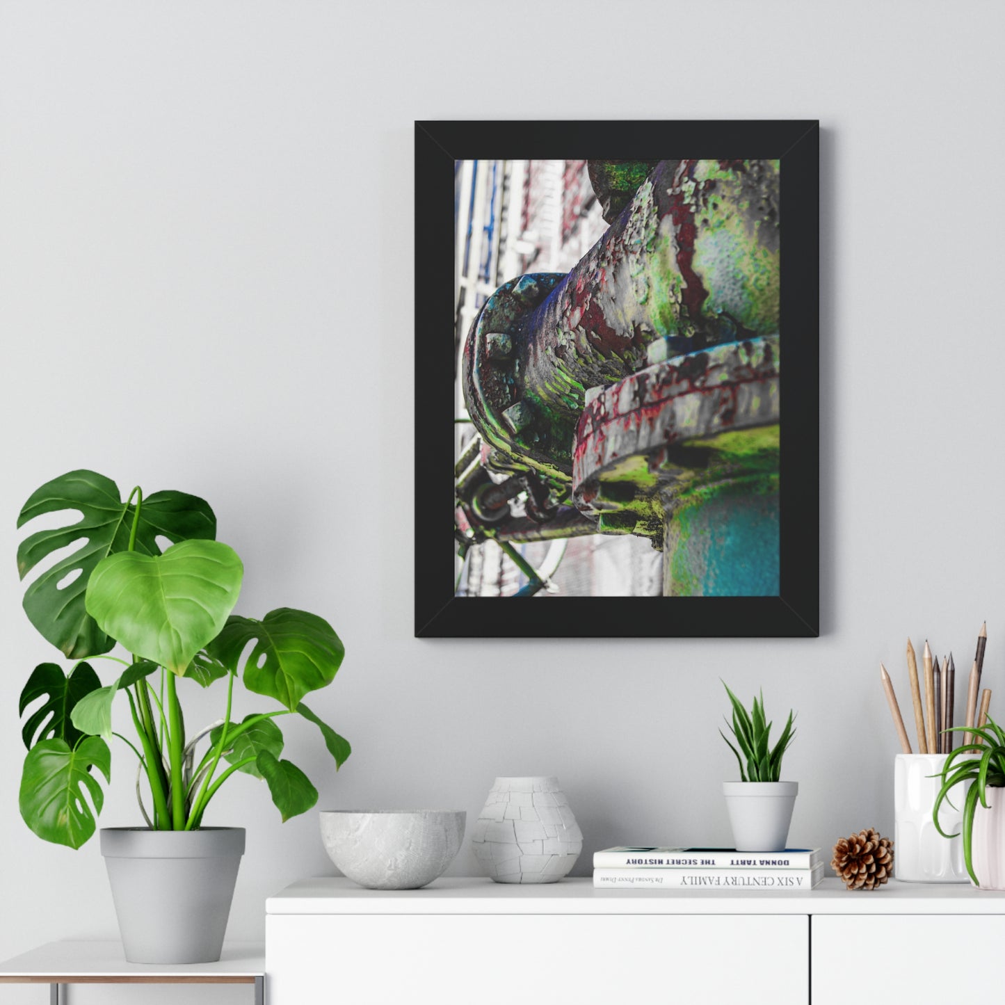 Sloss Furnaces: Rusted Pipes - Framed Print