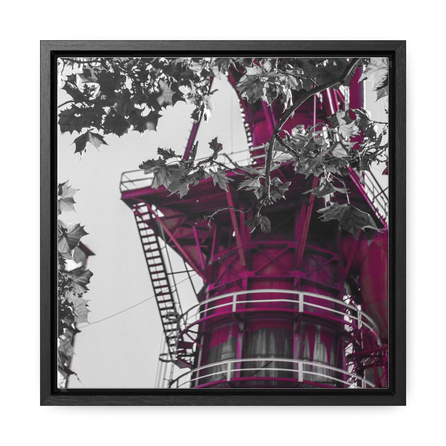 Sloss Furnaces: A Glimpse into History - Framed Canvas Print