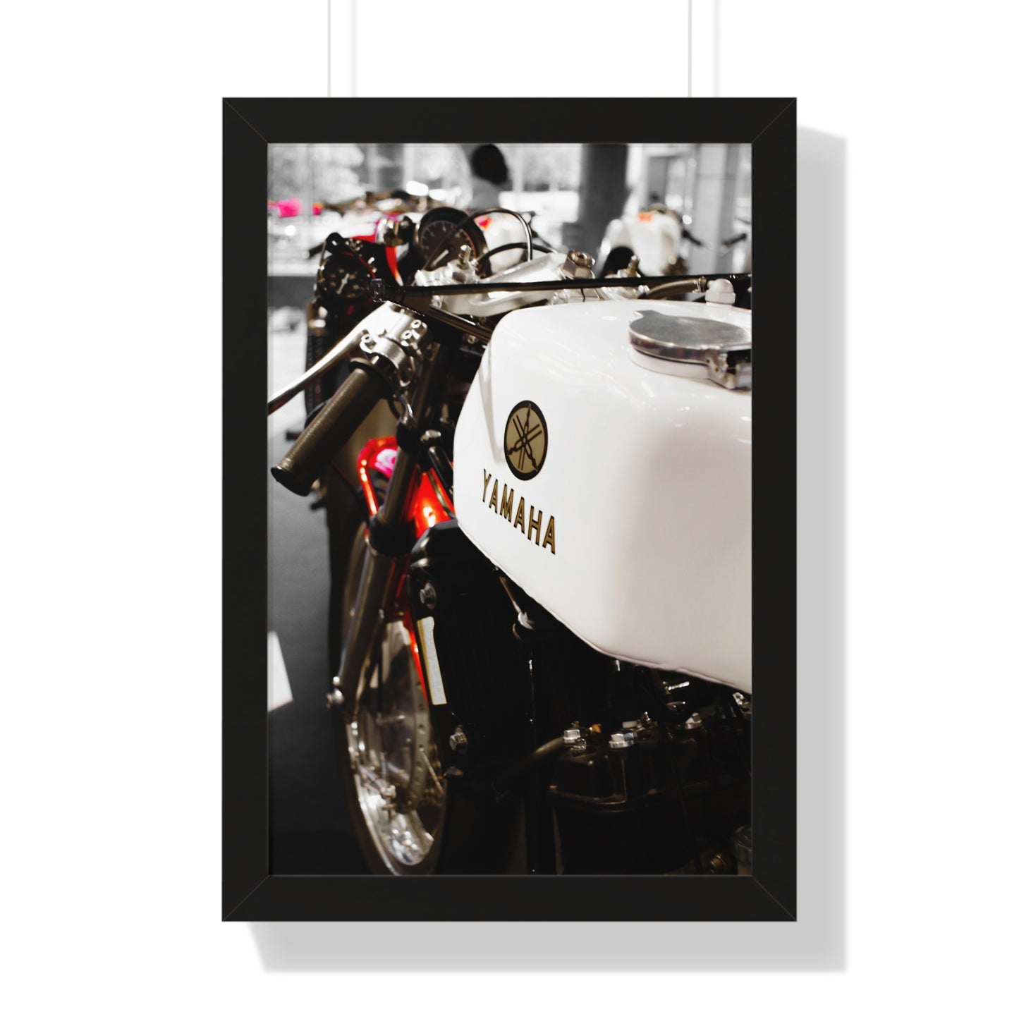 Yamaha Motorcycle at the Barber Vintage Motorsports Museum - Framed Print
