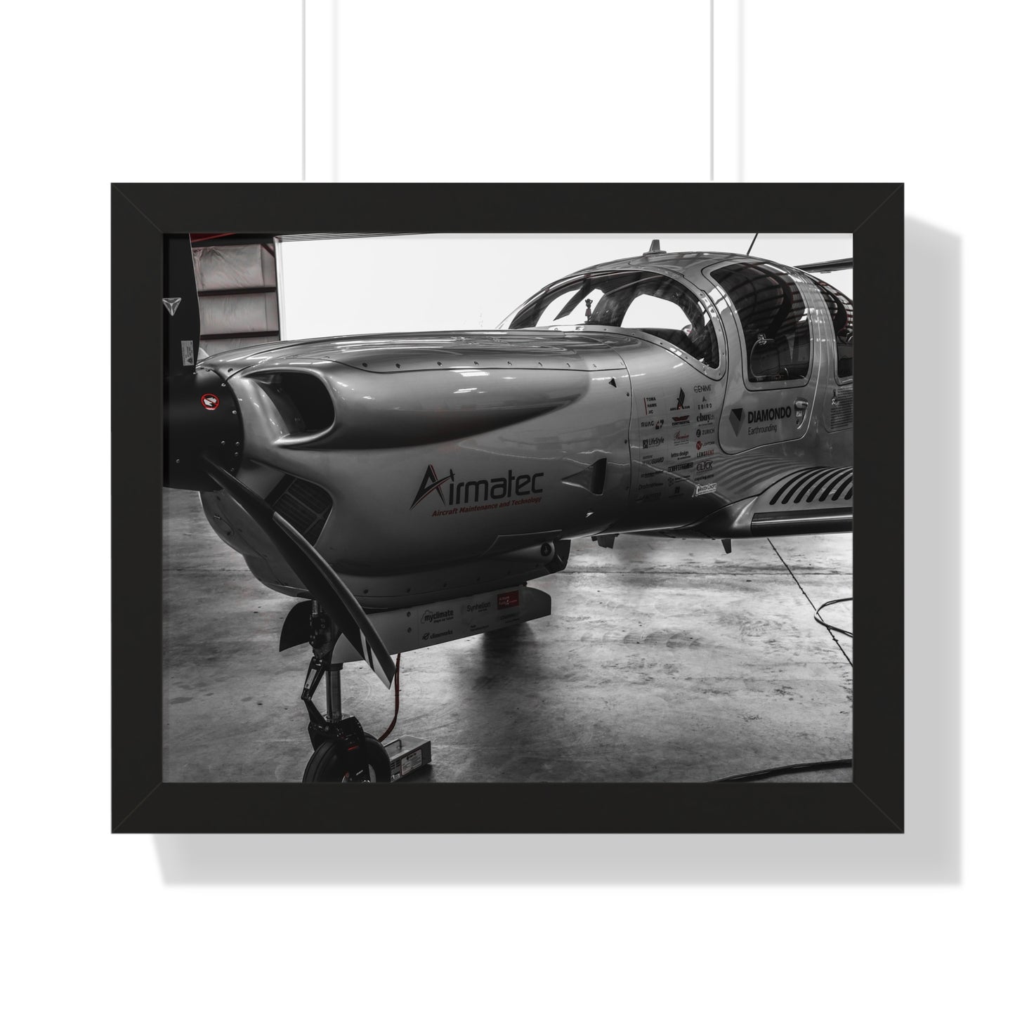Aviation Spectacle: Airplane at Texas Air Show - Framed Photography Print