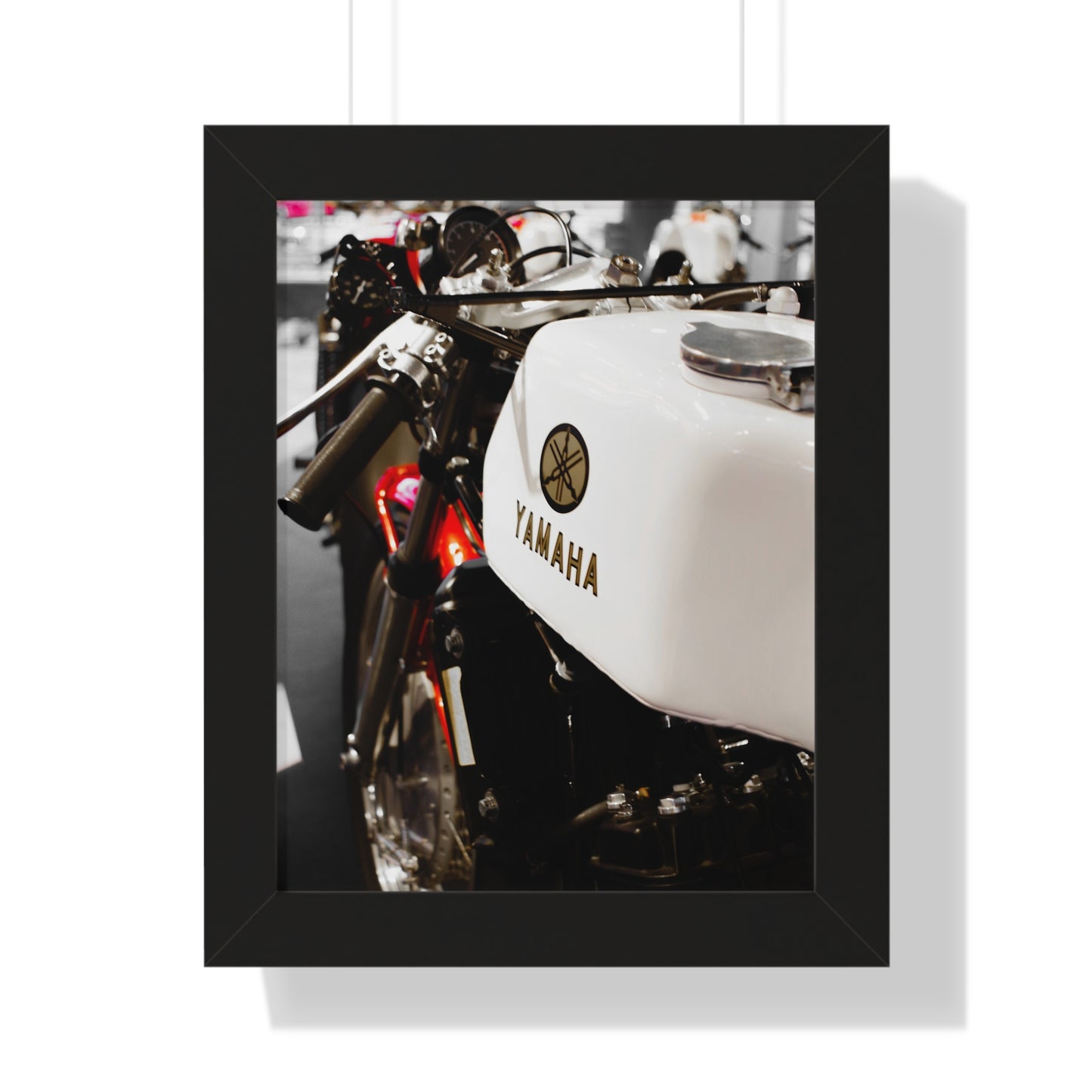 Yamaha Motorcycle at the Barber Vintage Motorsports Museum - Framed Print