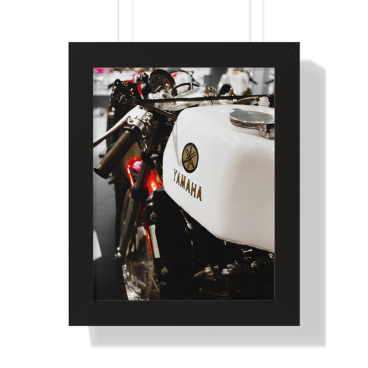 Yamaha Motorcycle at the Barber Vintage Motorsports Museum - Framed Print