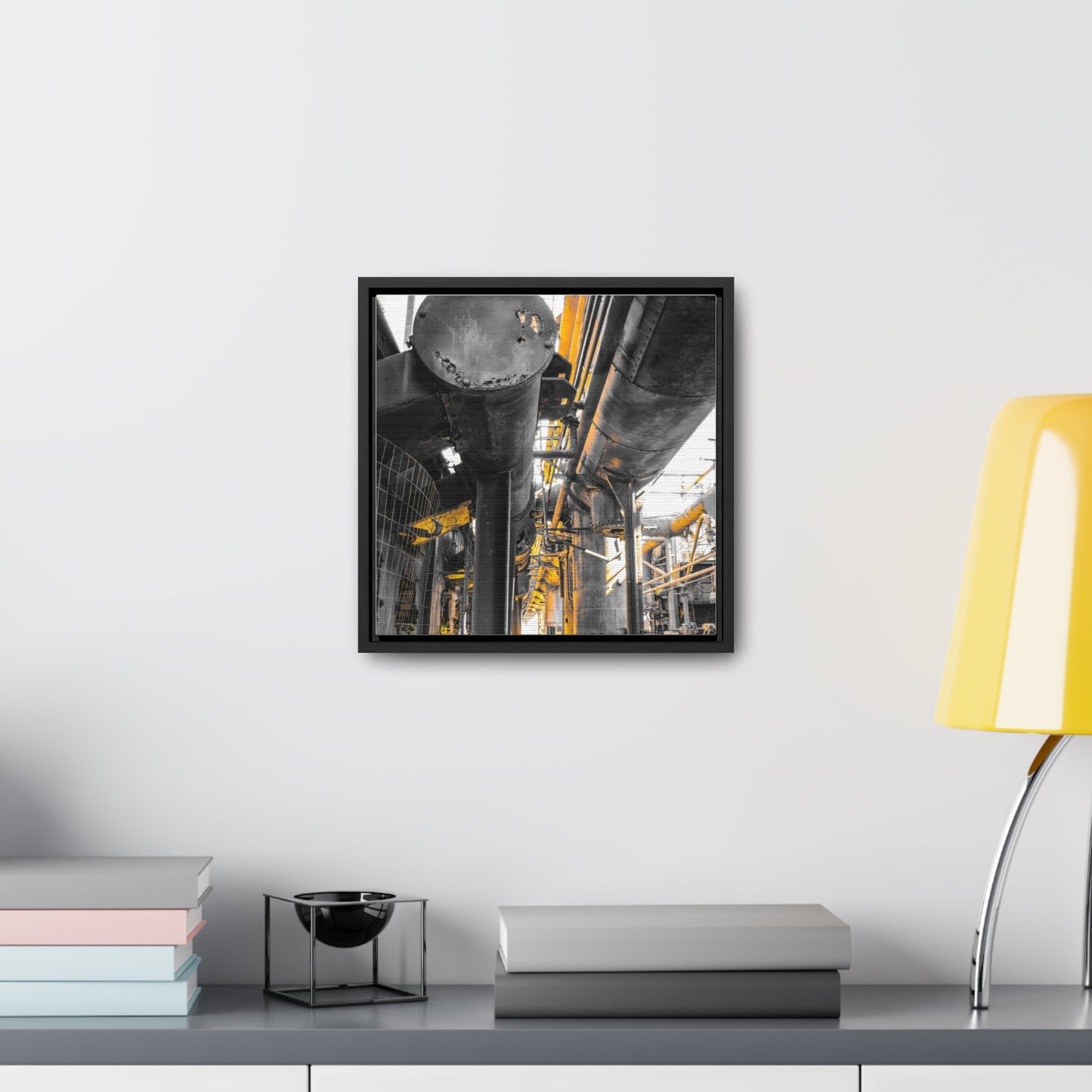 Abandoned Iron Factory: A Captivating Canvas Print