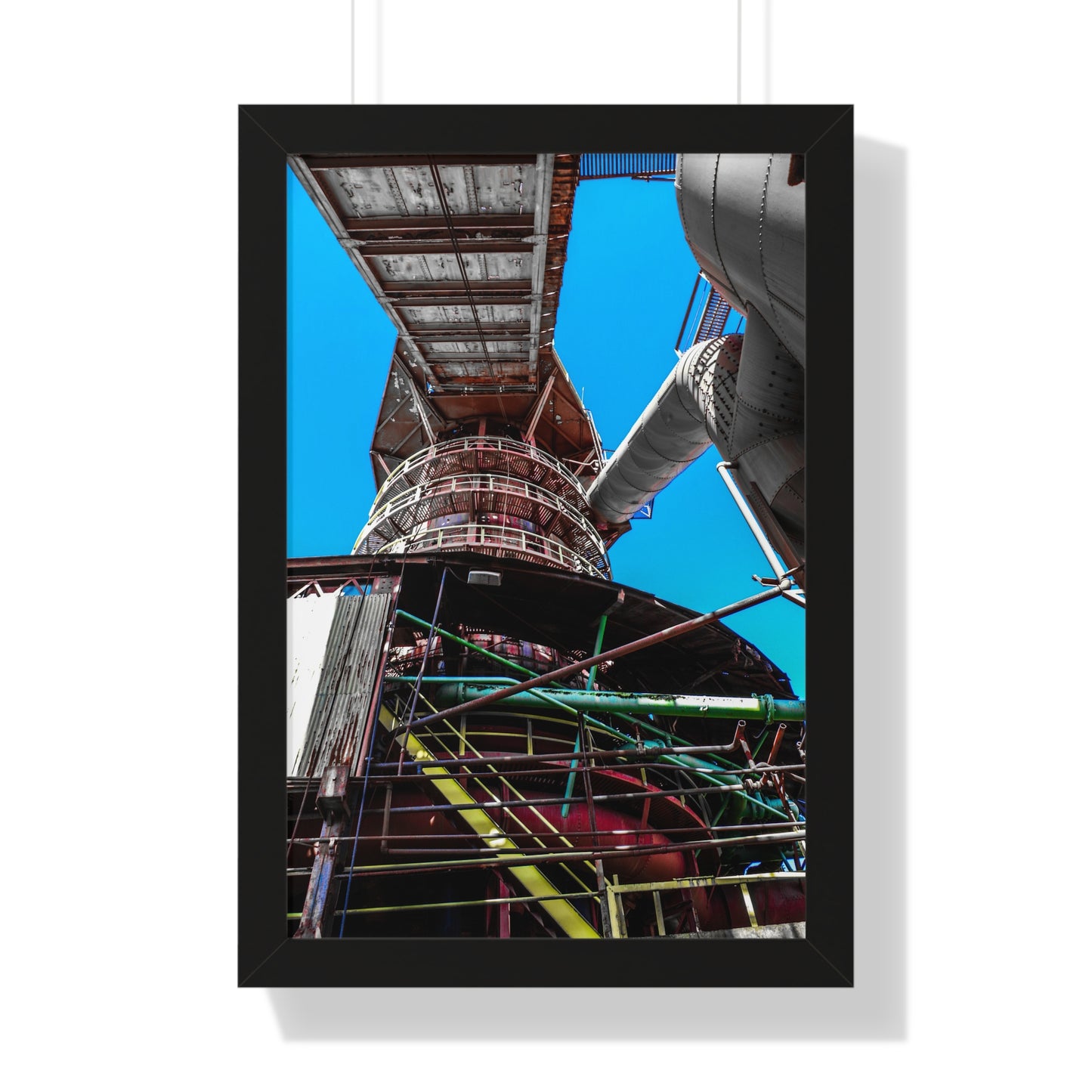 Sloss Furnaces: A Tribute to Industrial Heritage - Framed Print