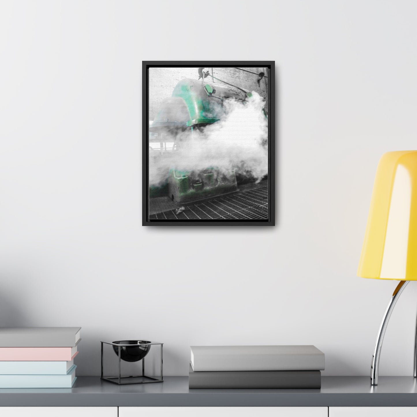 Sloss Furnaces: Steam and Shadows - Framed Photography Print