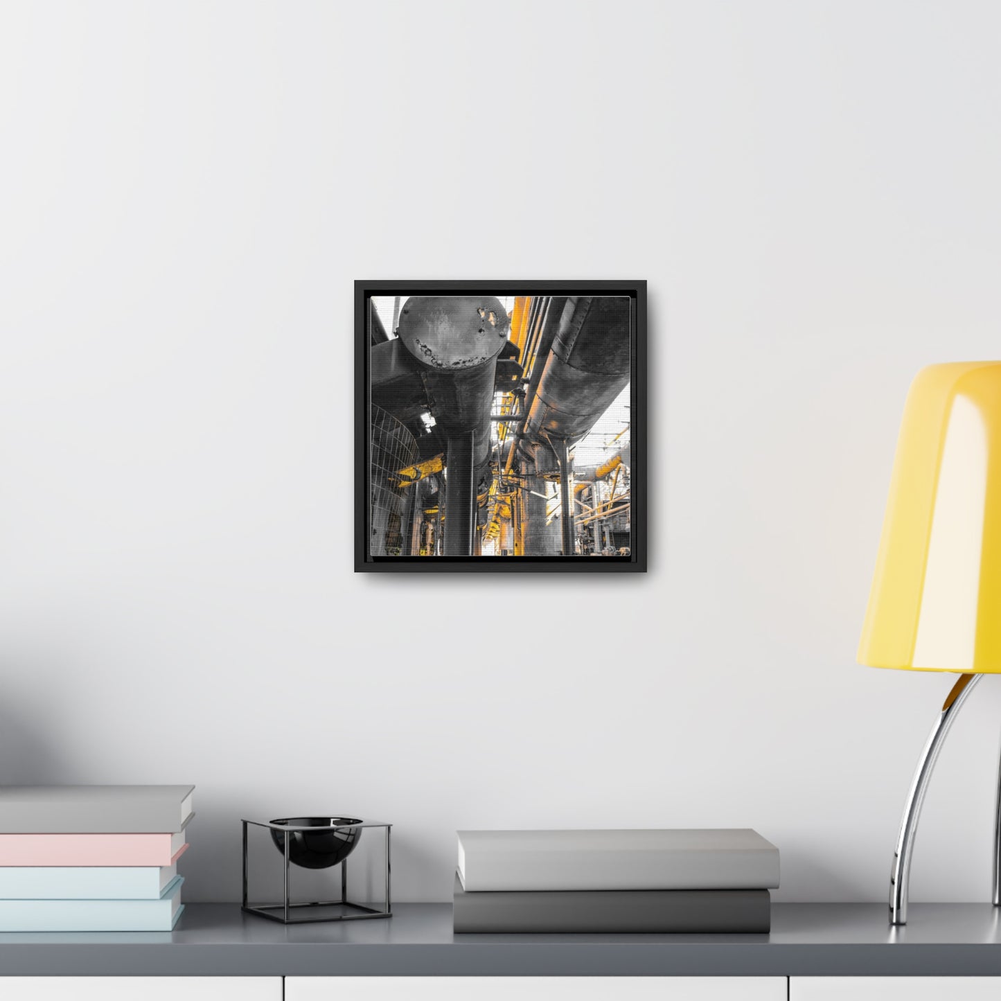 Abandoned Iron Factory: A Captivating Canvas Print
