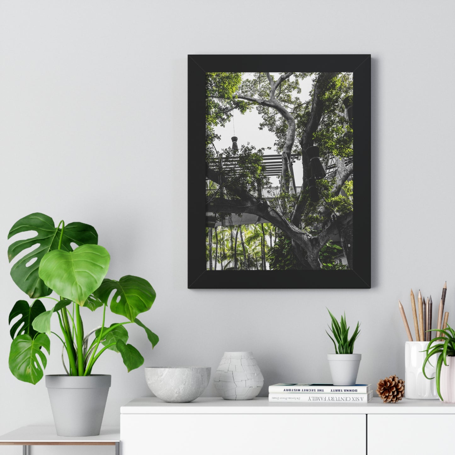 Hawaiian Park: Enchanted Tree with Lanterns - Photography Print