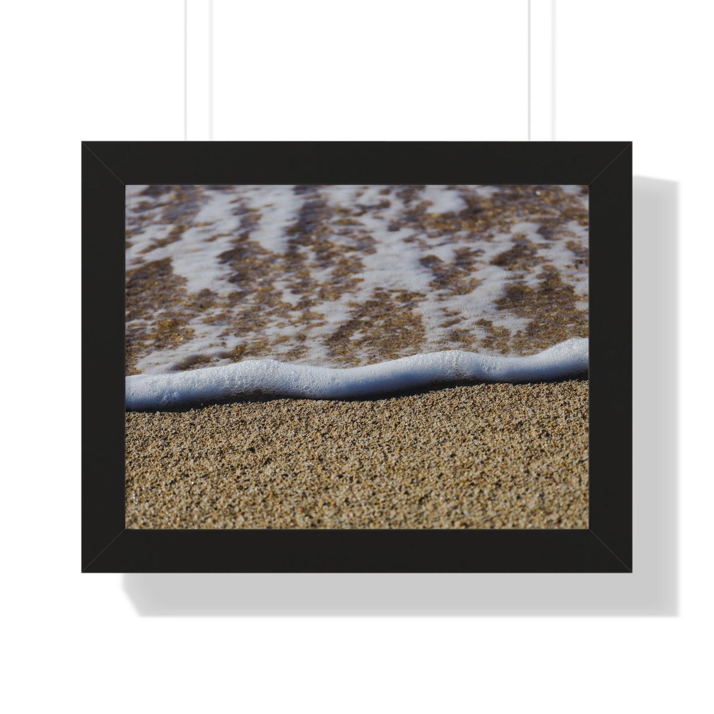 Hawaiian Bliss: Close-Up of Ocean Waves on Shore - Photography Print