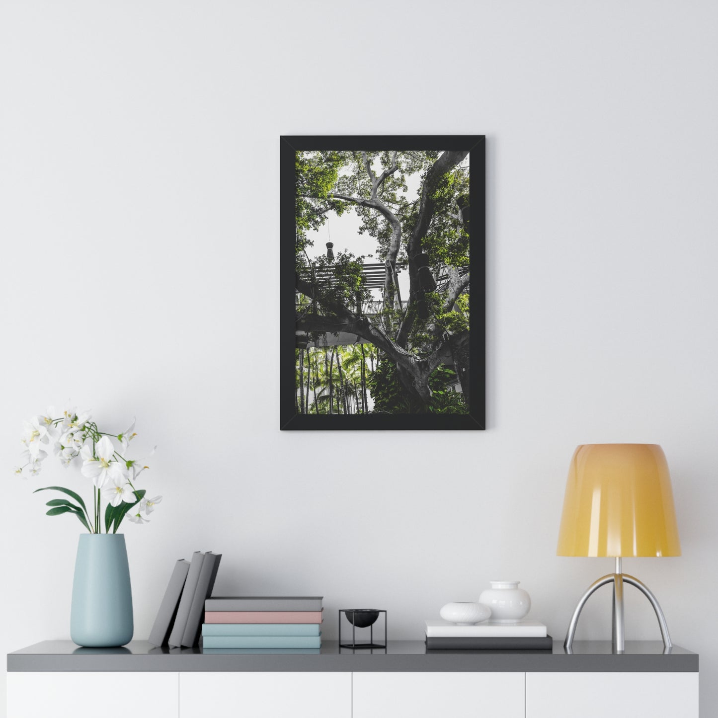 Hawaiian Park: Enchanted Tree with Lanterns - Photography Print