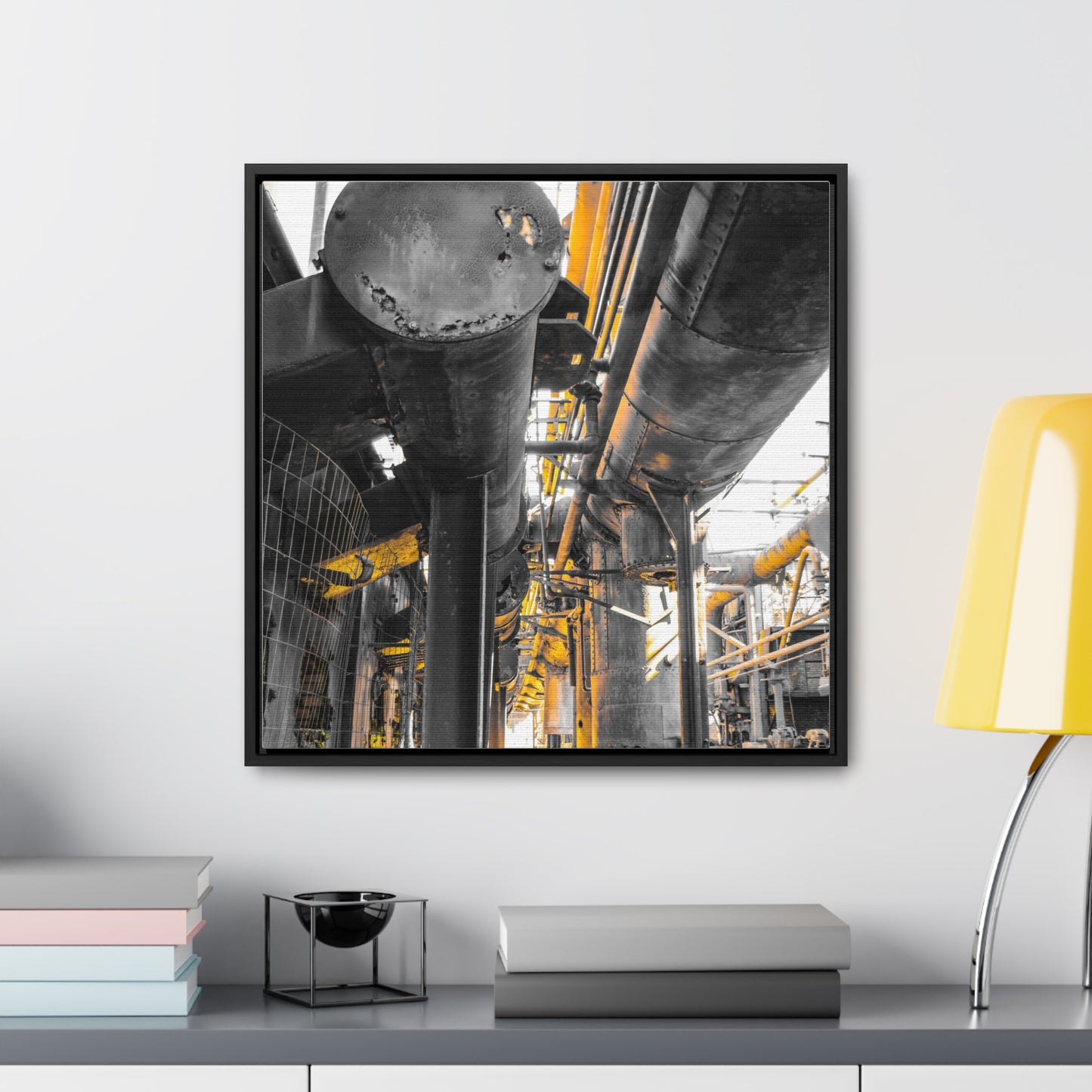 Abandoned Iron Factory: A Captivating Canvas Print