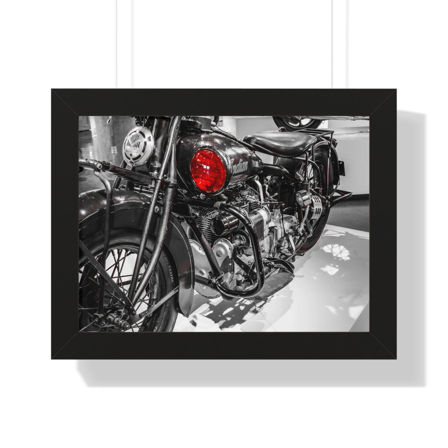 Indian Motorcycle at the Barber Vintage Motorsports Museum - Framed Print