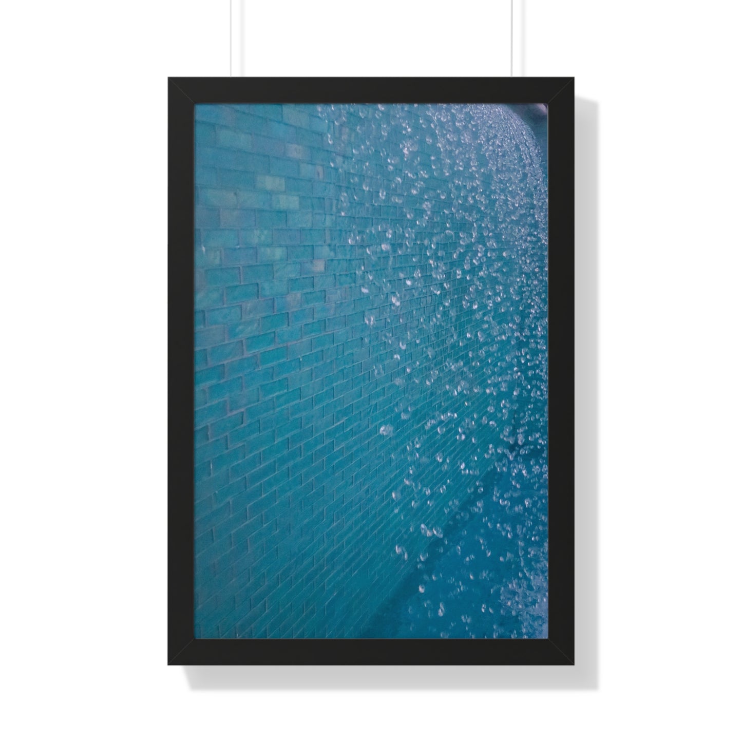 Serene Escape: Waterfall in the Pool at Sandals Resort, Jamaica - Framed Photography Print
