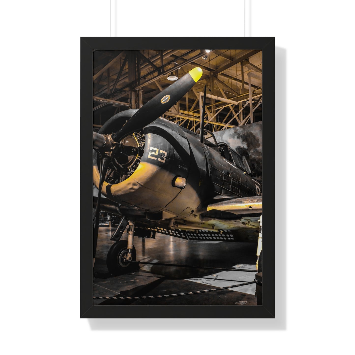 Pearl Harbor Museum: Historic Airplane - Framed Print