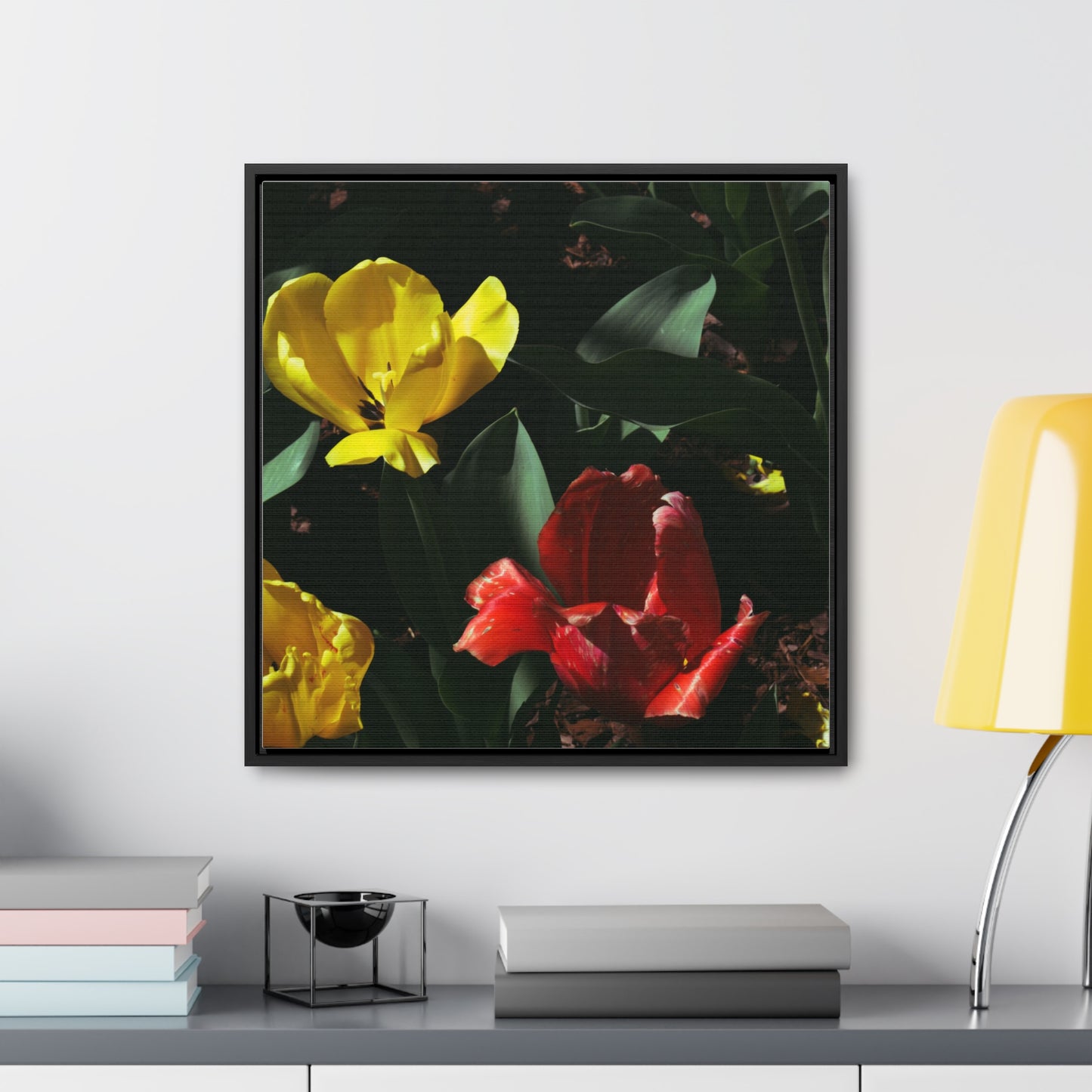 Vibrant Tulips at Cheekwood Gardens - Framed Canvas Print