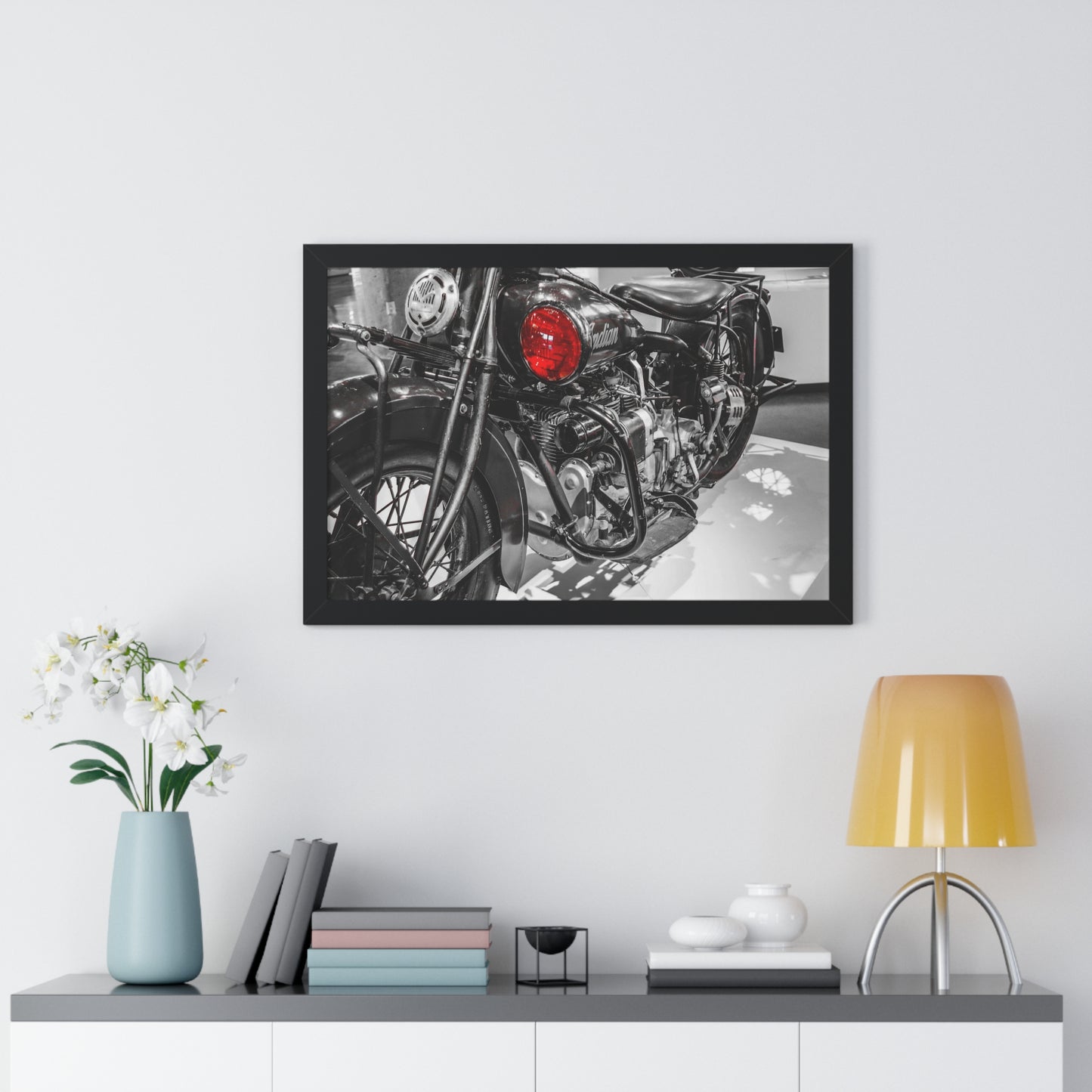 Indian Motorcycle at the Barber Vintage Motorsports Museum - Framed Print