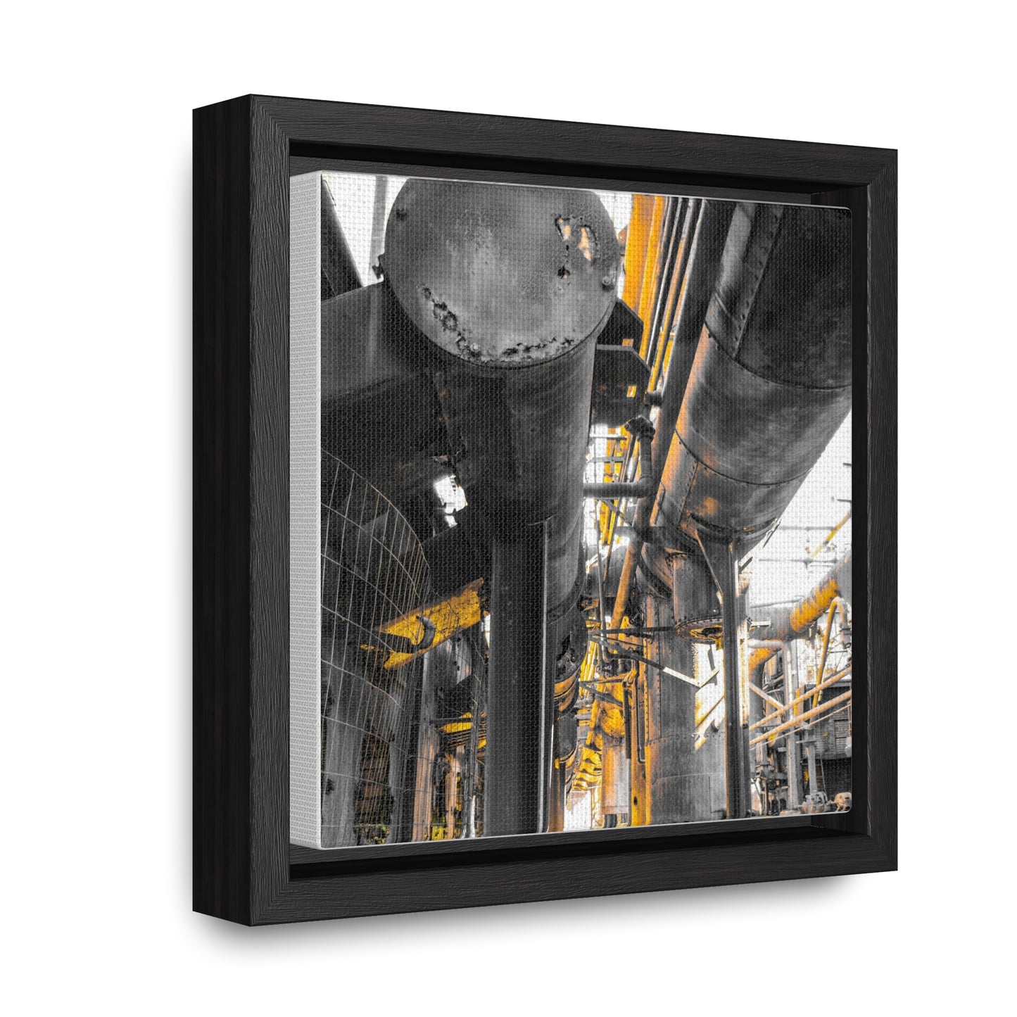 Abandoned Iron Factory: A Captivating Canvas Print