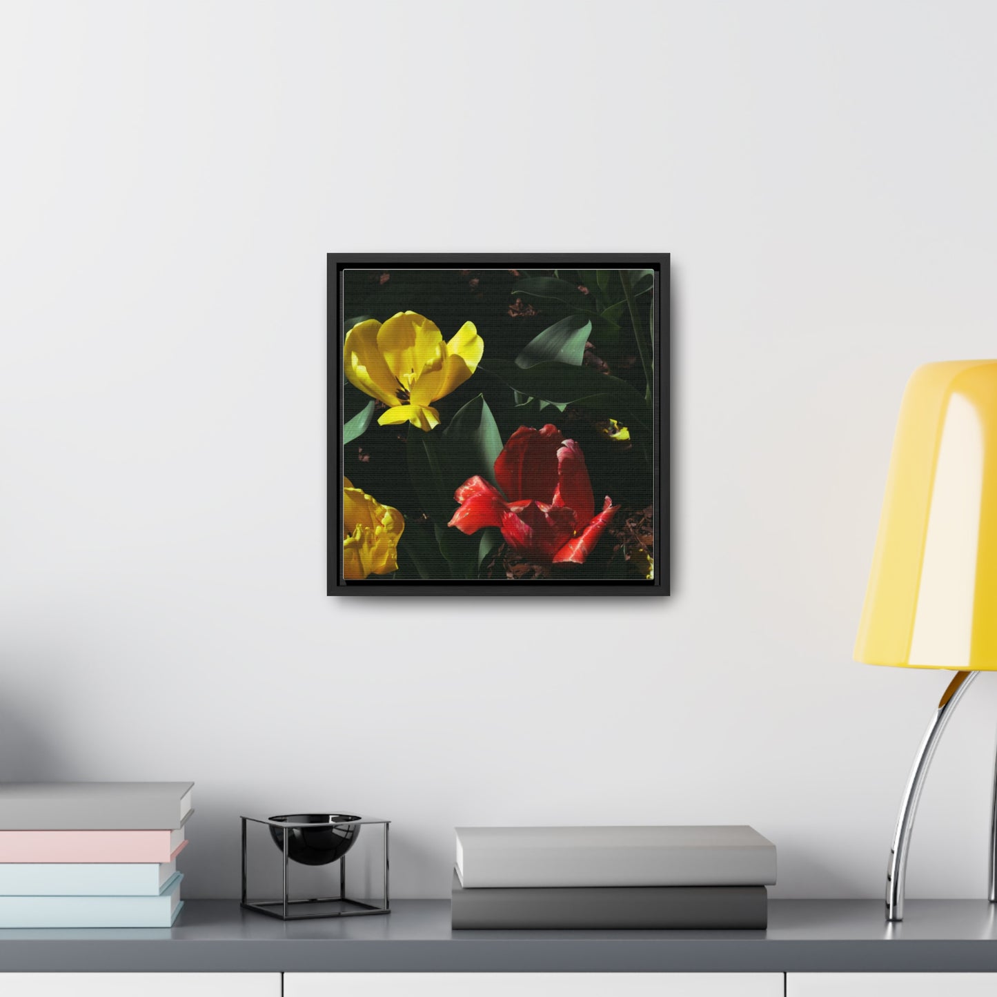 Vibrant Tulips at Cheekwood Gardens - Framed Canvas Print