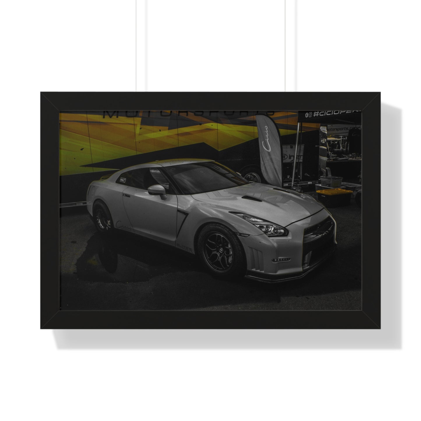 Performance Icon: GTR at the Car Show - Framed Photography Print