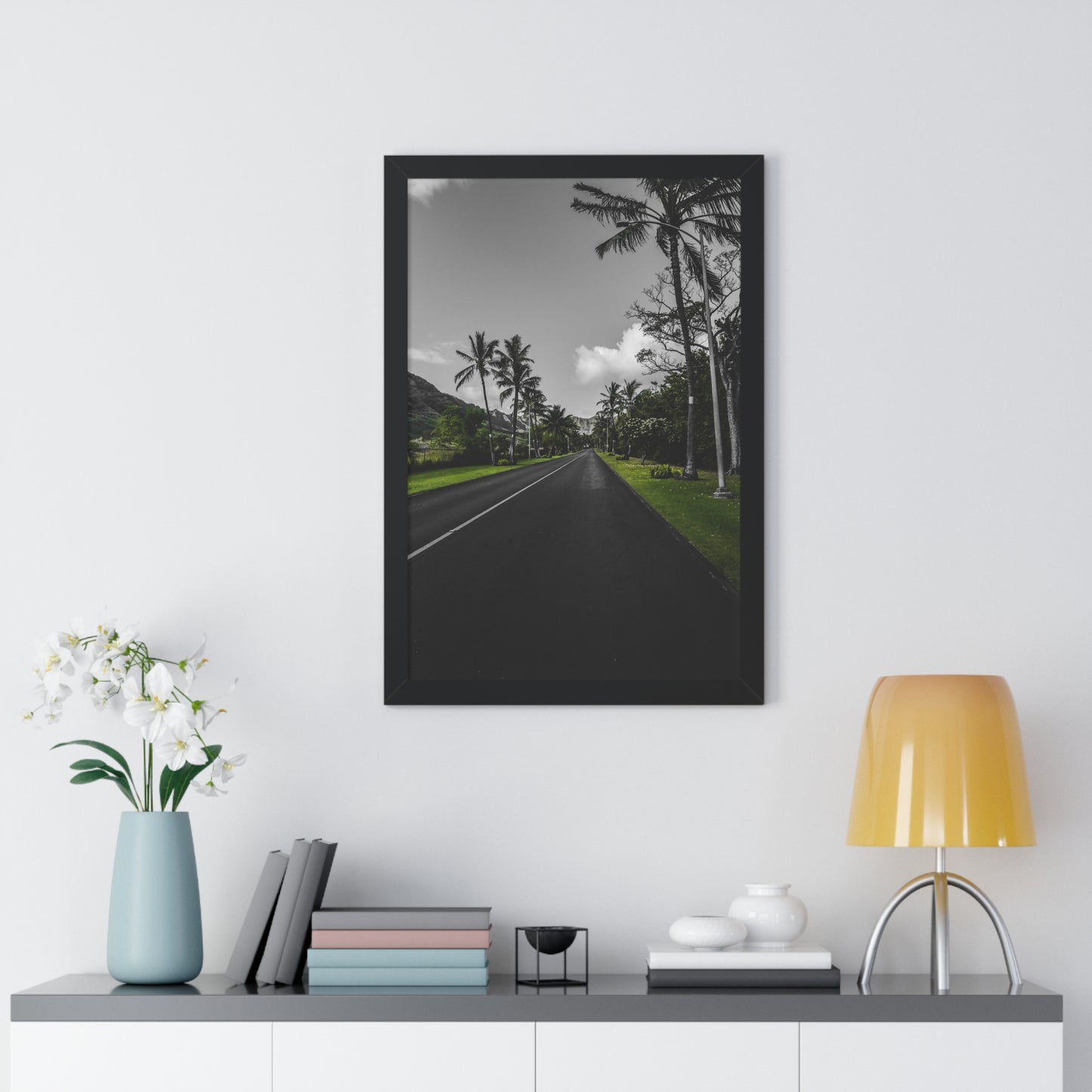 The Road Less Traveled: Scenic Path in Hawaii - Framed Photography Print