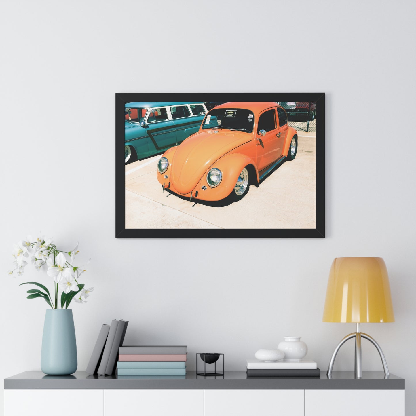 Charming Classic: VW Bug - Framed Photography Print