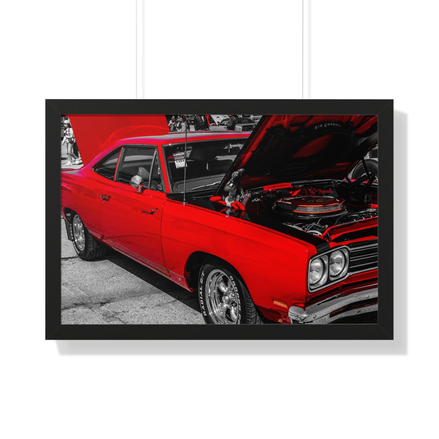 Classic Elegance: Vintage Car Showcase - Framed Photography Print