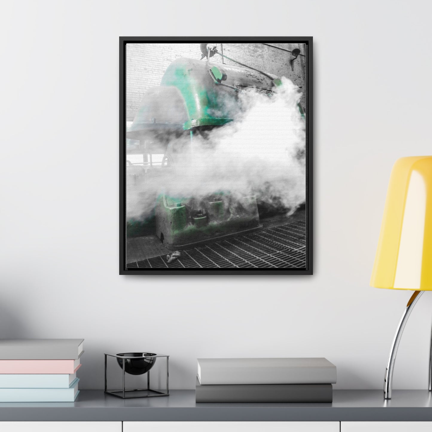 Sloss Furnaces: Steam and Shadows - Framed Photography Print