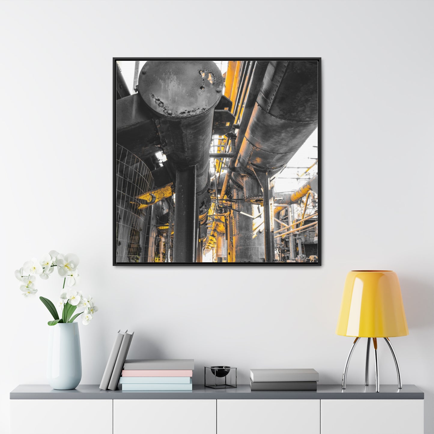 Abandoned Iron Factory: A Captivating Canvas Print