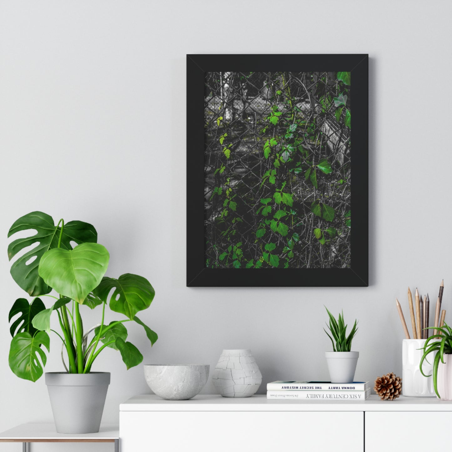 Sloss Furnaces: Vines and Iron - Framed Print
