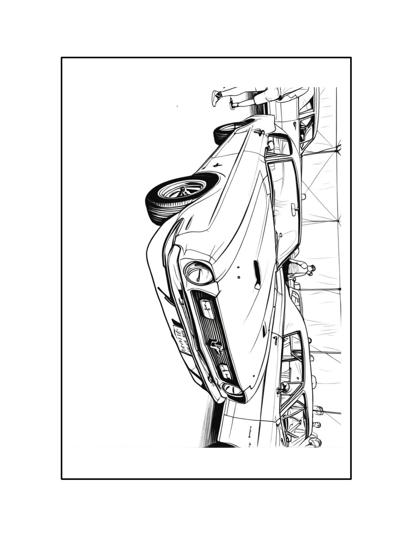 20 Page Digital Download Coloring Book- Automotive Photography