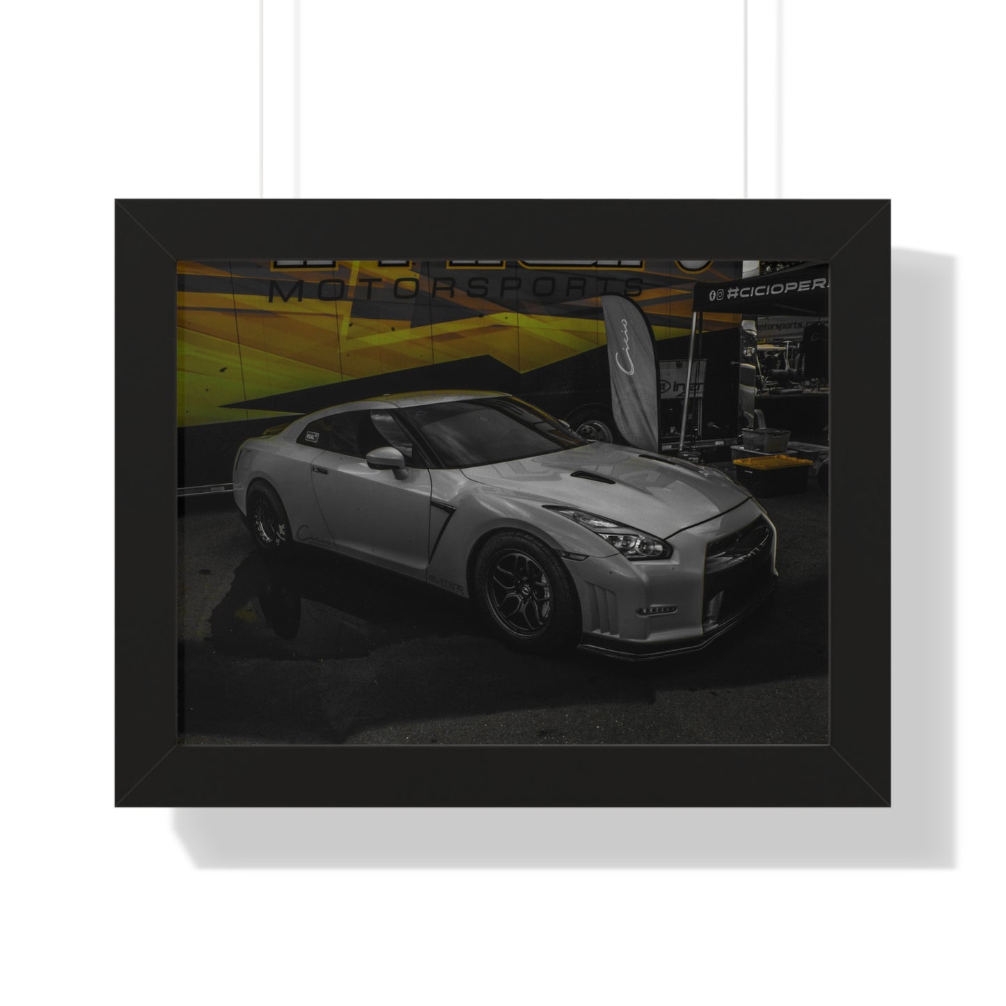 Performance Icon: GTR at the Car Show - Framed Photography Print