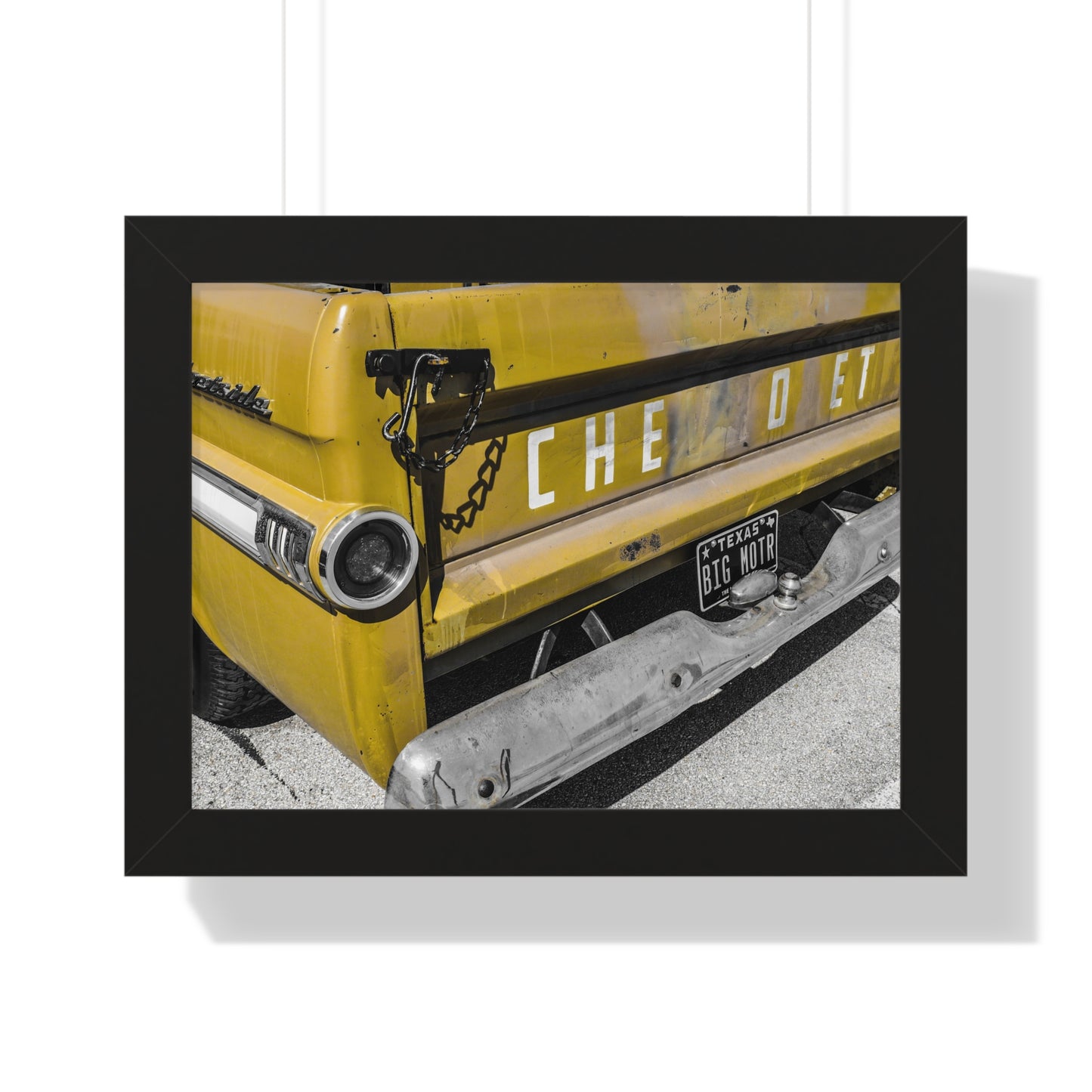 Classic Heritage: Chevy Old Pickup Truck - Framed Photography Print