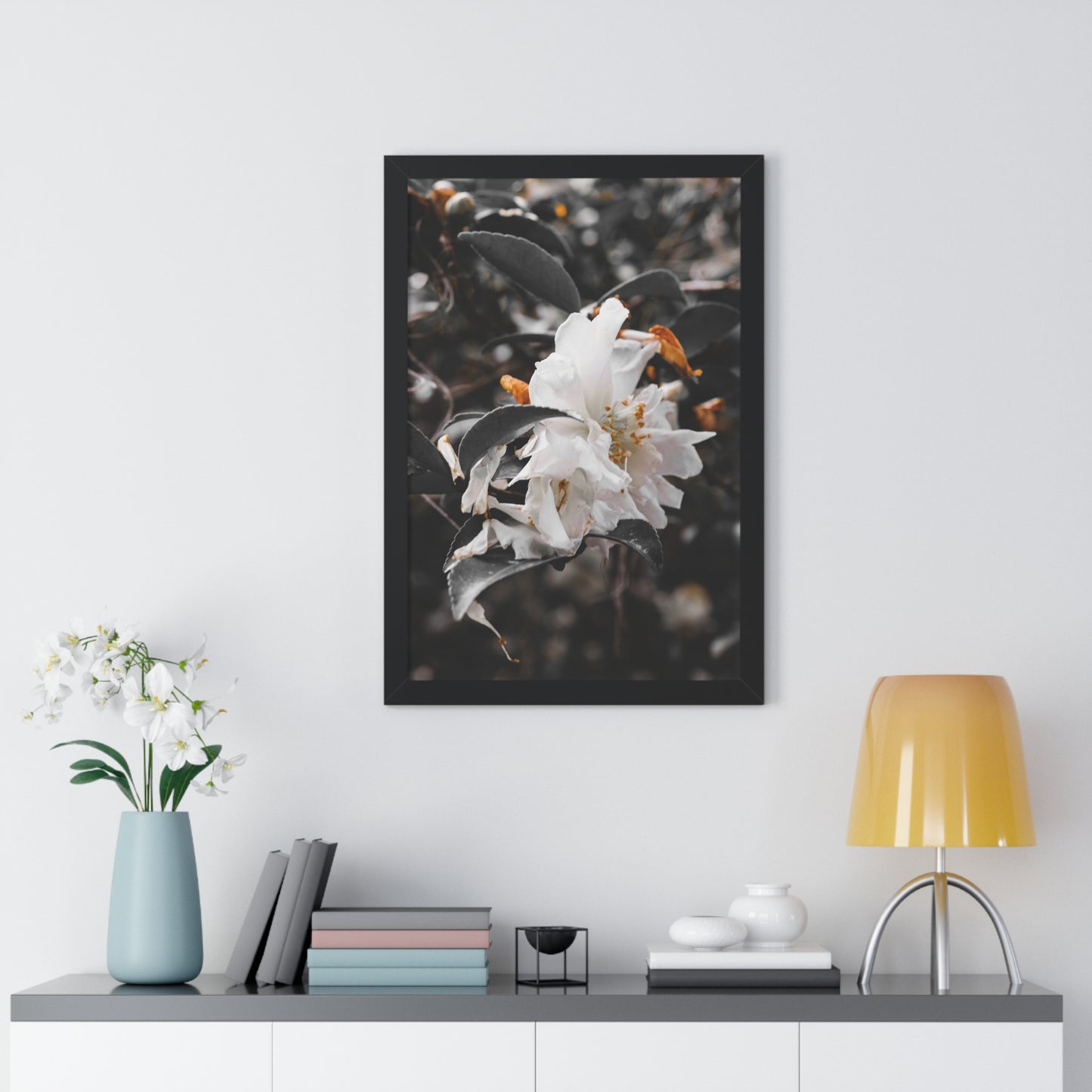 Elegant White Flower Photography Print