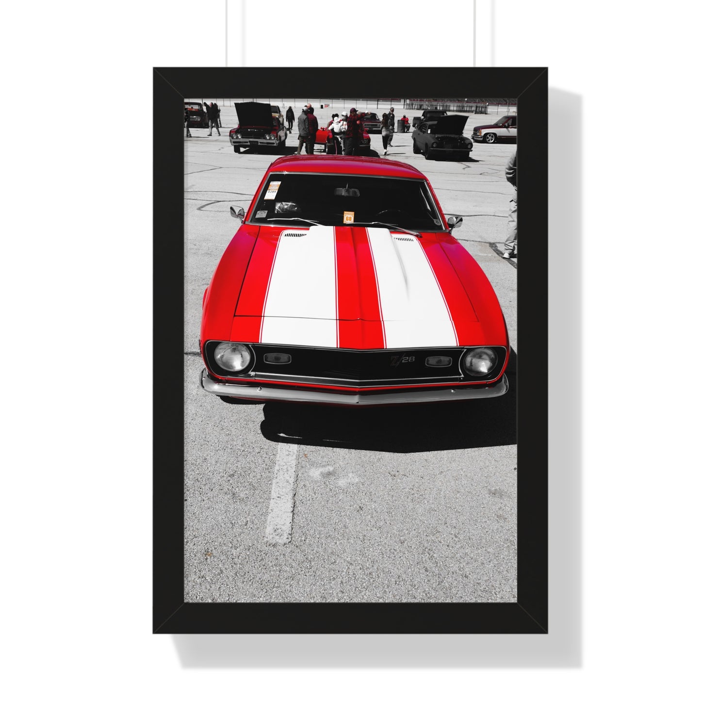Timeless Beauty Camaro: Vintage Car Glamour - Framed Photography Print