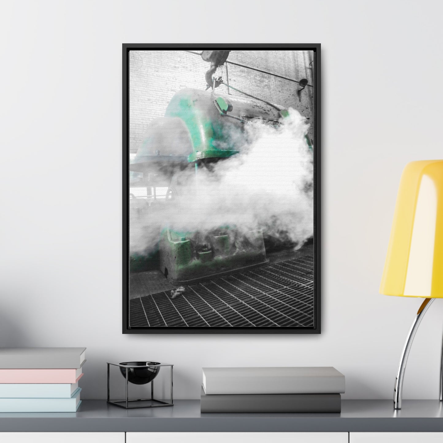 Sloss Furnaces: Steam and Shadows - Framed Photography Print