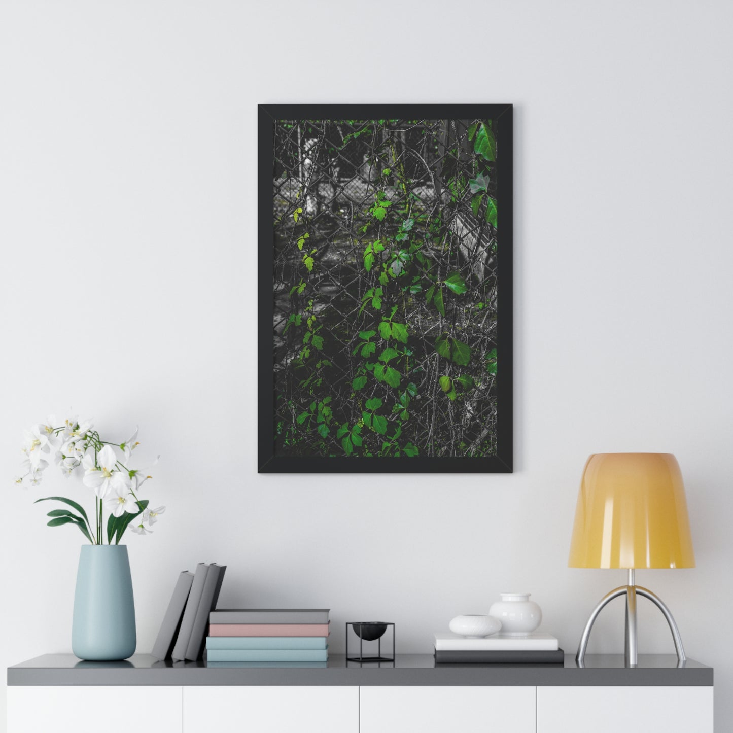 Sloss Furnaces: Vines and Iron - Framed Print