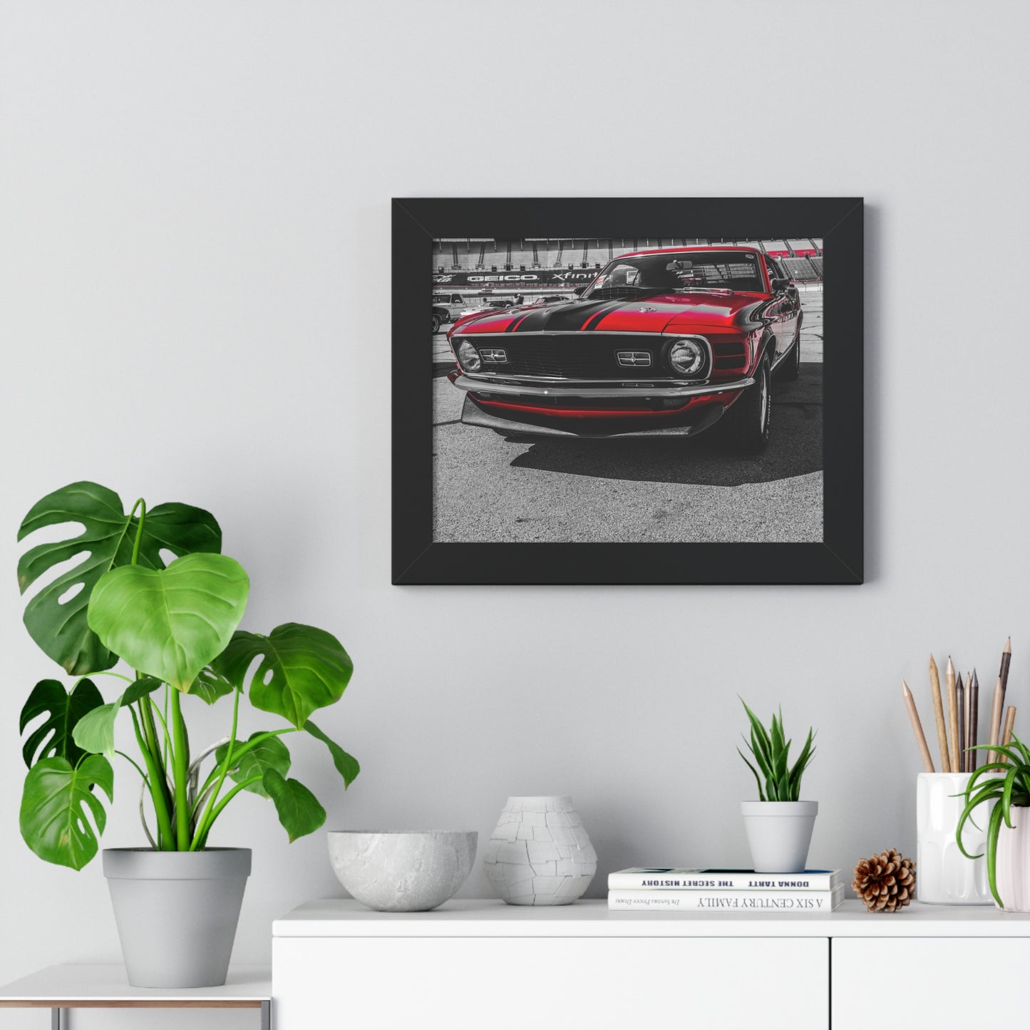 Muscle Power: Iconic Muscle Car at the Goodguys Car Show - Framed Photography Print