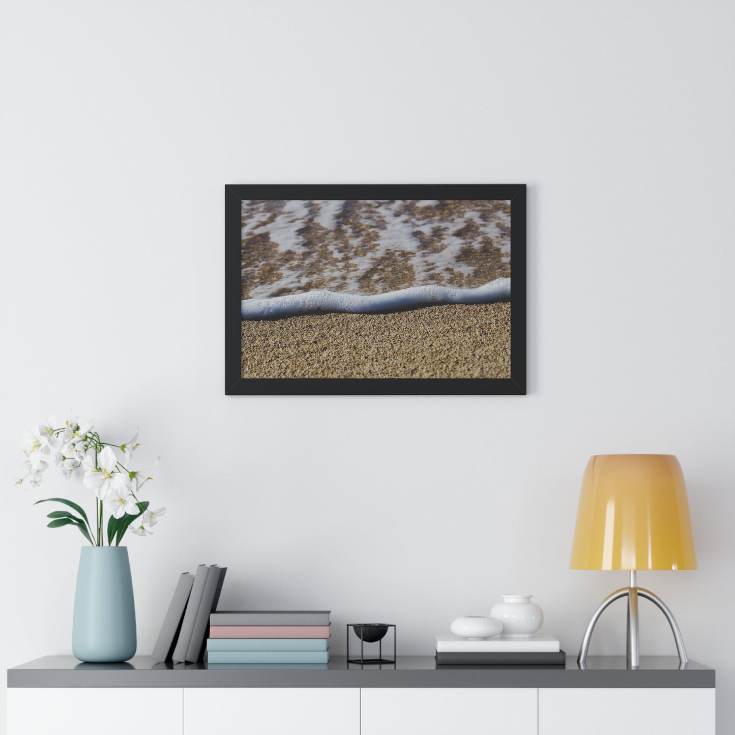 Hawaiian Bliss: Close-Up of Ocean Waves on Shore - Photography Print