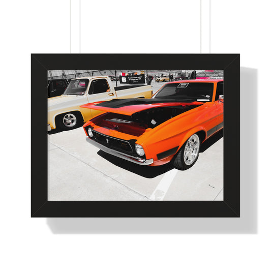 Elegance on Wheels: Vintage Car Collection - Framed Photography Print