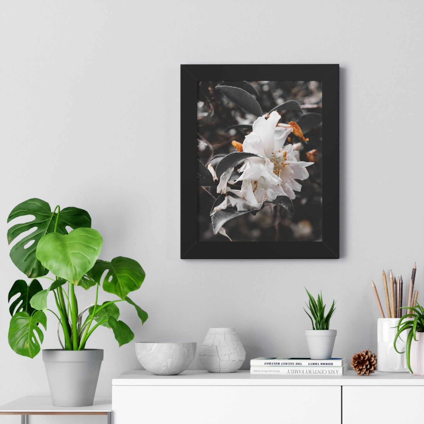 Elegant White Flower Photography Print