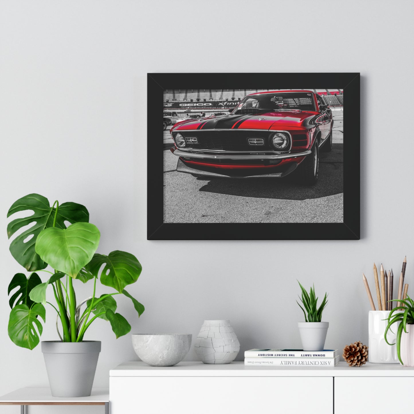 Muscle Power: Iconic Muscle Car at the Goodguys Car Show - Framed Photography Print