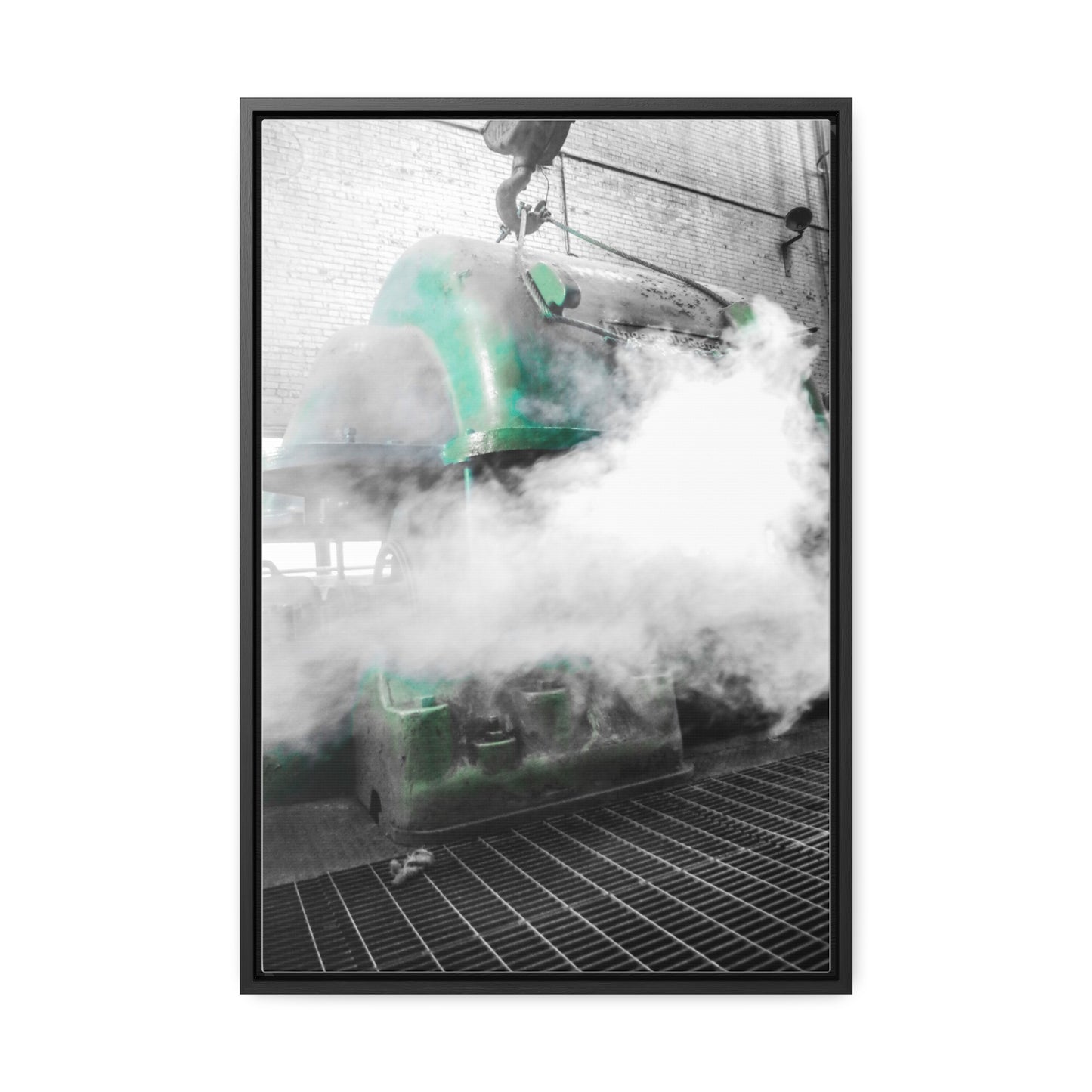 Sloss Furnaces: Steam and Shadows - Framed Photography Print